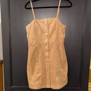 Corduroy mini dress